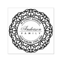 CLASSY VERZIERT CUSTOM FAMILIENNAME RÜCKSENDEADRES