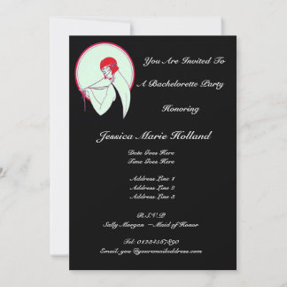 Classy Vintag Flapper ~ Bachelorette Einladung
