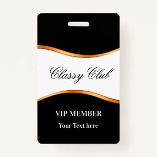 Classy VIP Member Club Guest Abzeichen Ausweis