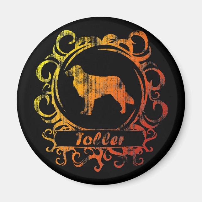 Classy Weathered Toller Magnet (Vorne)