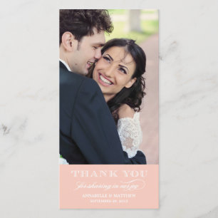 Classy Wedding Vielen Dank Foto Card Dankeskarte