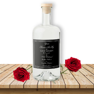 Classy Wedding werden Sie mein Trauzeuge Vorschlag Alkoholflaschenetikett