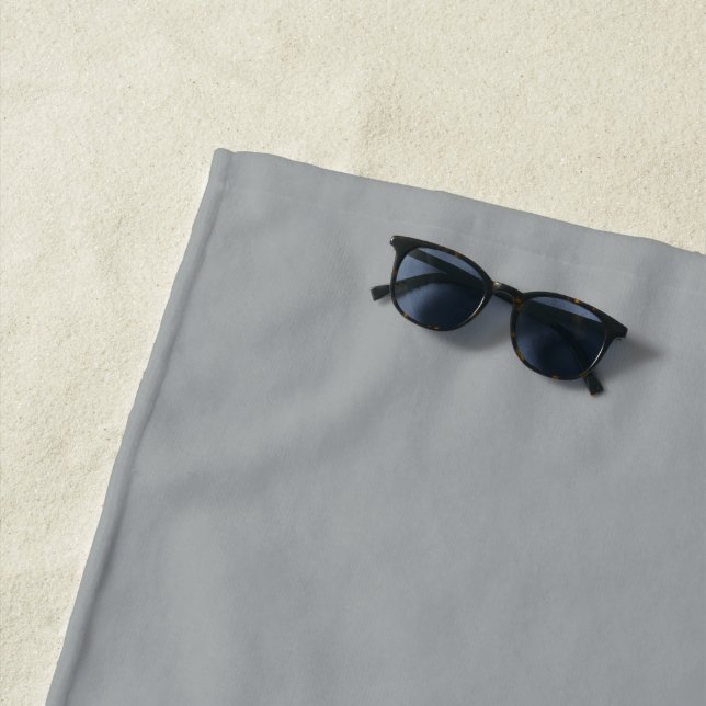 Classy Weihnachten Silver Winter Solid Color Strandtuch (Beispiel)