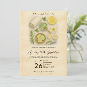 Classy Wellness-Center Pampering Beauty Day Geburt Einladung
