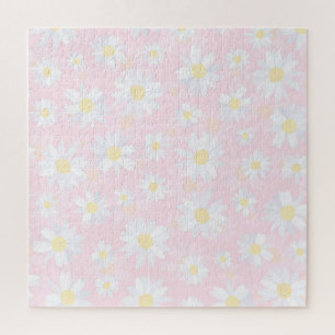 Classy White Daisy Blume Botanisches Pink Design