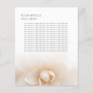 Classy White Floral Beauty Salon Flyers Flyer