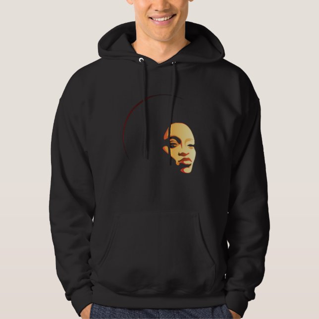 Classy Womens African Head Wrap Black Pride  Soul  Hoodie (Vorderseite)