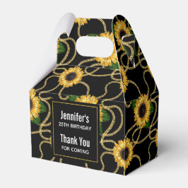 Classy Yellow Sunflowers Stilvolles Muster Vielen  Geschenkschachtel