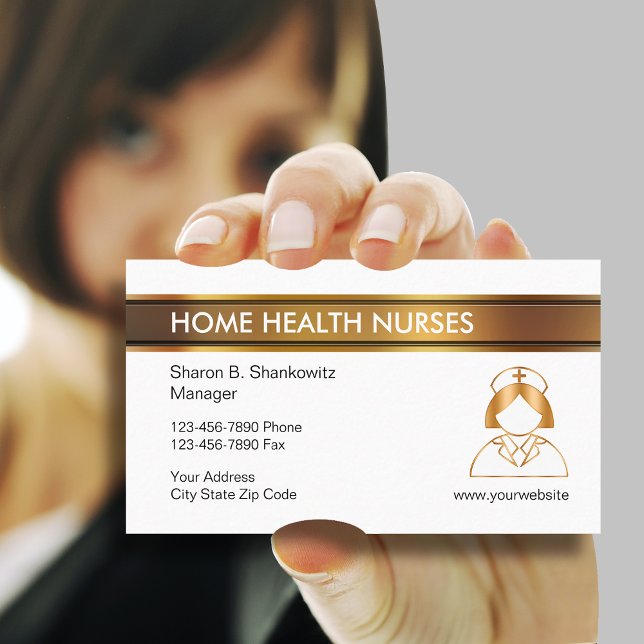 Classy Zuhause Health Business Cards Visitenkarte (Von Creator hochgeladen)