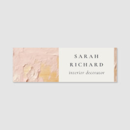 Classys Artistic Bush Pink Gold Oil Paint Business Namensschild