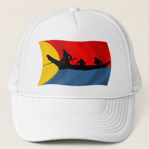Clatsop Stamm Flag Hat Truckerkappe