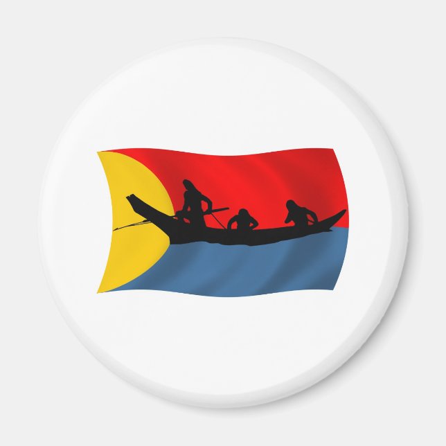 Clatsop Stamm Flag Magnet (Vorne)