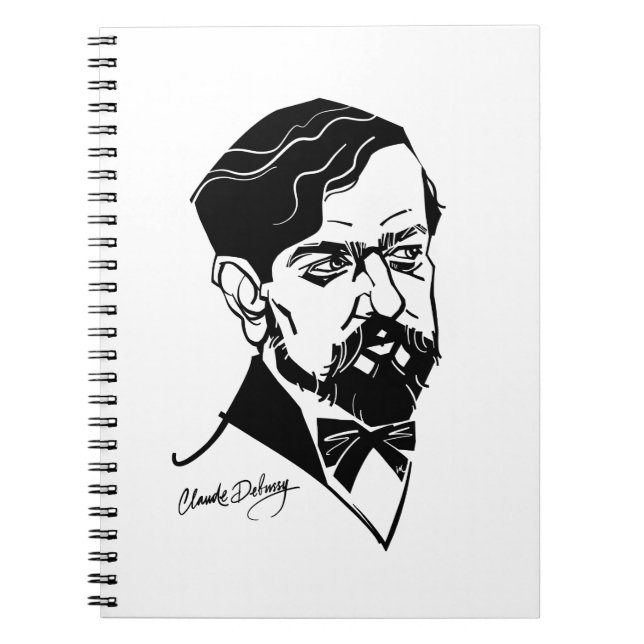 Claude Debussy Notizblock (Vorderseite)