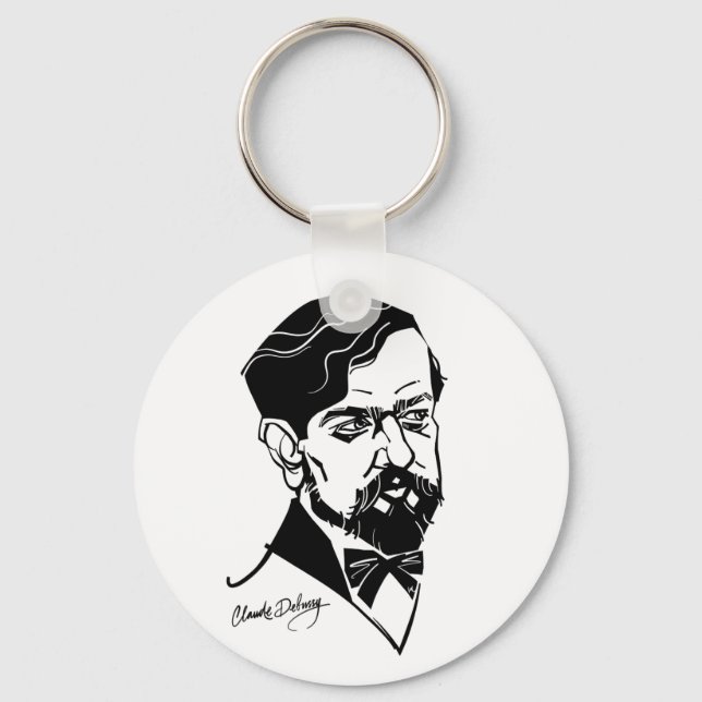 Claude Debussy Schlüsselanhänger (Vorderseite)