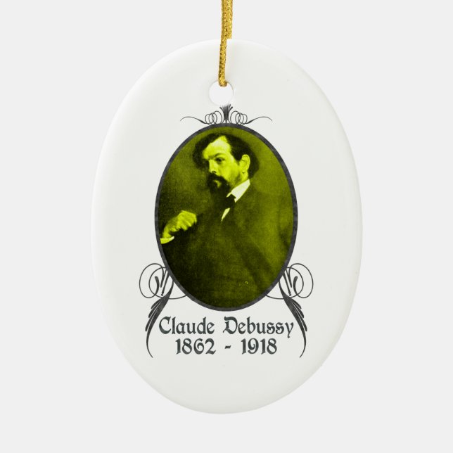 Claude Debussy-Verzierung Keramik Ornament (Vorne)