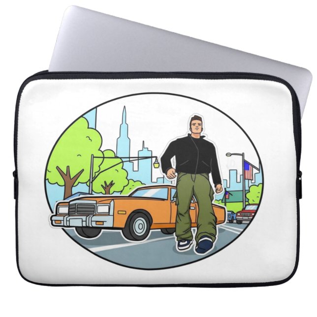 Claude - GTA 3 Laptopschutzhülle (Vorderseite)