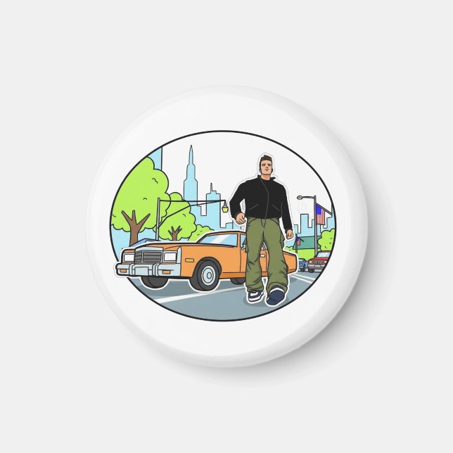 Claude - GTA 3 Magnet (Vorne)