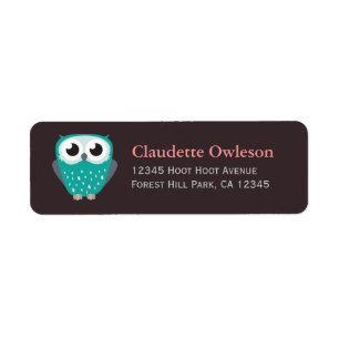 Claude les petits étiquettes de adresse de retour