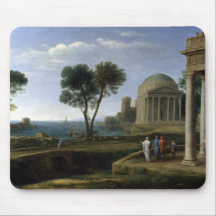 Claude Lorrain Landschaft mit Aeneas bei Delos Mousepad