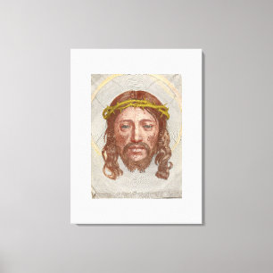 Claude Mellans Gesicht Christi 1649 Kupferstich  Leinwanddruck