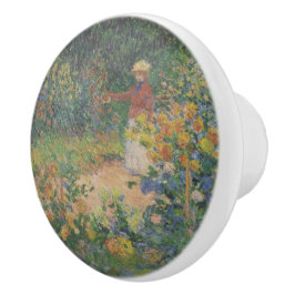 Claude Monet 1895 Vintag im Garten Keramikknauf