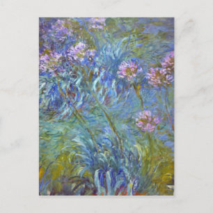 Claude Monet Agapanthus Fine Art Floral GalleryHD Postkarte