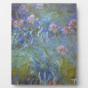 Claude Monet - Agapanthus Klassische Blumenmalerei Fotoplatte