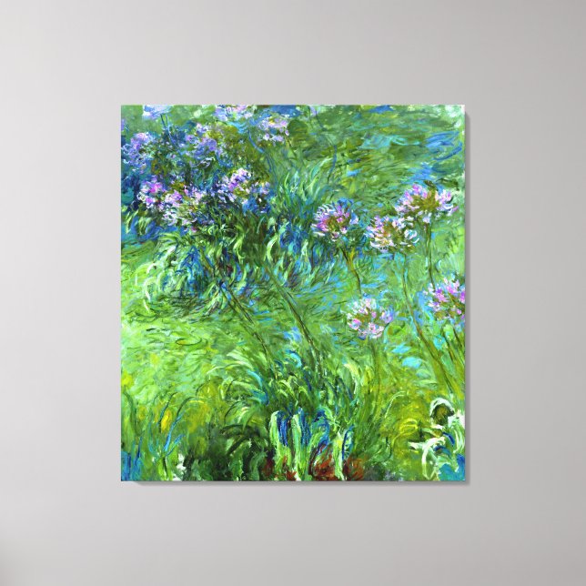 Claude Monet: Agapanthus Leinwanddruck (Vorderseite)