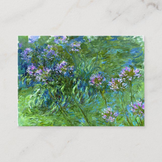 Claude Monet: Agapanthus Visitenkarte (Vorderseite)