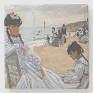 Claude Monet - Am Strand von Trouville Steinuntersetzer