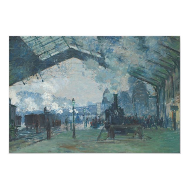 Claude Monet - Ankunft des Zuges in der Normandie Fotodruck (Vorne)