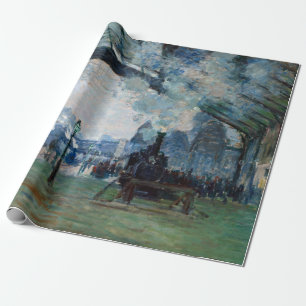 Claude Monet Ankunft des Zuges in der Normandie Geschenkpapier