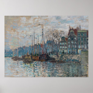 Claude Monet - Ansicht von Amsterdam Poster