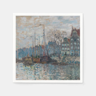 Claude Monet - Ansicht von Amsterdam Serviette
