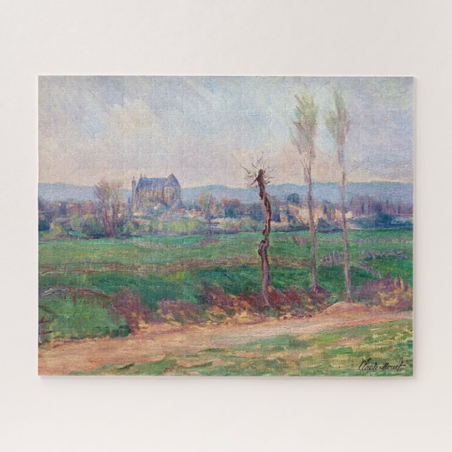 Claude Monet - Ansicht von Vernon (Horizontal)
