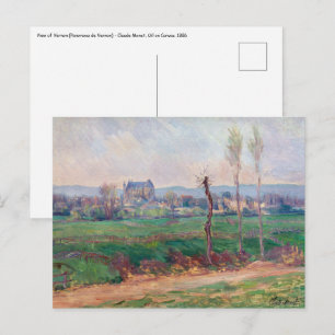Claude Monet - Ansicht von Vernon Postkarte
