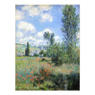 Claude Monet-Ansicht von Vétheuil Fotodruck