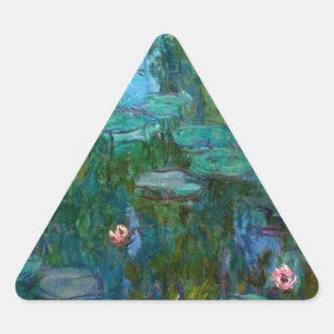 Claude Monet Artist Painter Destiny Geschenke Dreieckiger Aufkleber