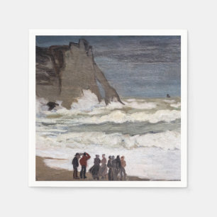 Claude Monet - Aufgewühlte See bei Etretat Serviette