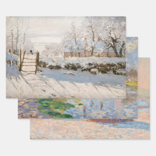 Claude Monet - Auswahl der Meisterwerke Geschenkpapier Set
