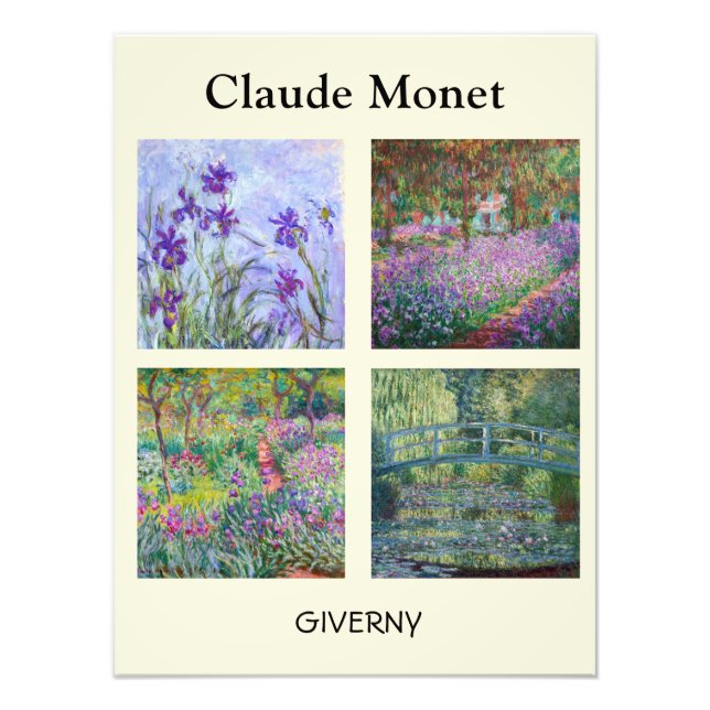 Claude Monet - Auswahl von Giverny Masterpiece Fotodruck (Vorne)