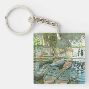 Claude Monet. Badende in La Grenouillère Schlüsselanhänger