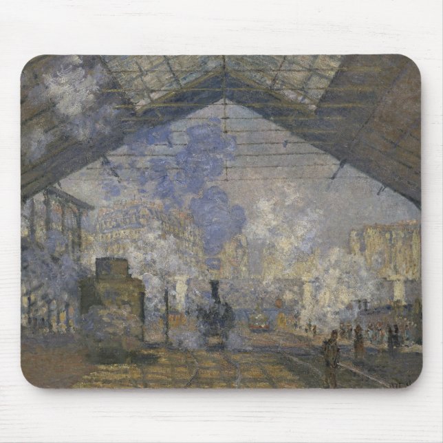 Claude Monet - Bahnhof Saint-Lazare Mousepad (Vorne)