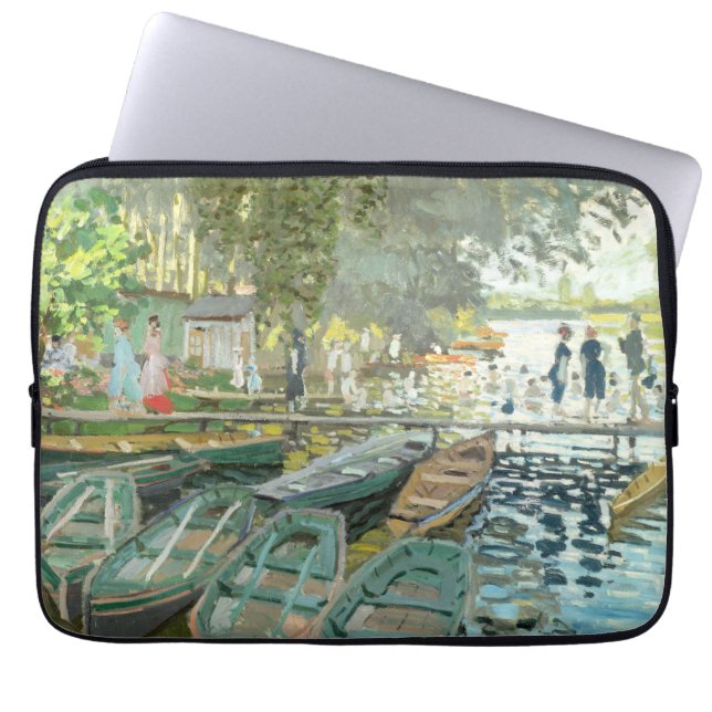 Claude Monet. Bathers in La Grenouillère Laptopschutzhülle (Vorderseite)