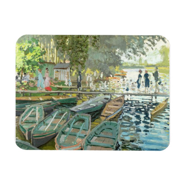 Claude Monet. Bathers in La Grenouillère Magnet (Horizontal)
