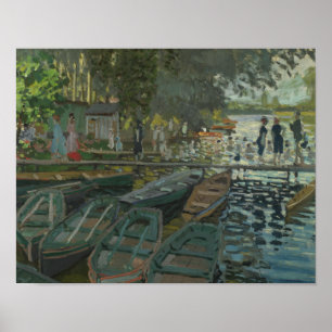 Claude Monet - Bathers in La Grenouillere Poster