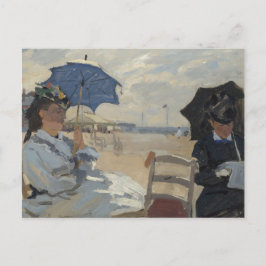 Claude Monet Beach Scene Postkarte