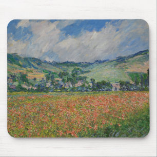 Claude Monet beim Malen, Mohnfeld bei Giverny Mousepad