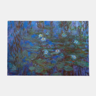 Claude Monet - Blaue Seerosen Fußmatte