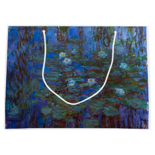 Claude Monet - Blaue Seerosen Große Geschenktüte